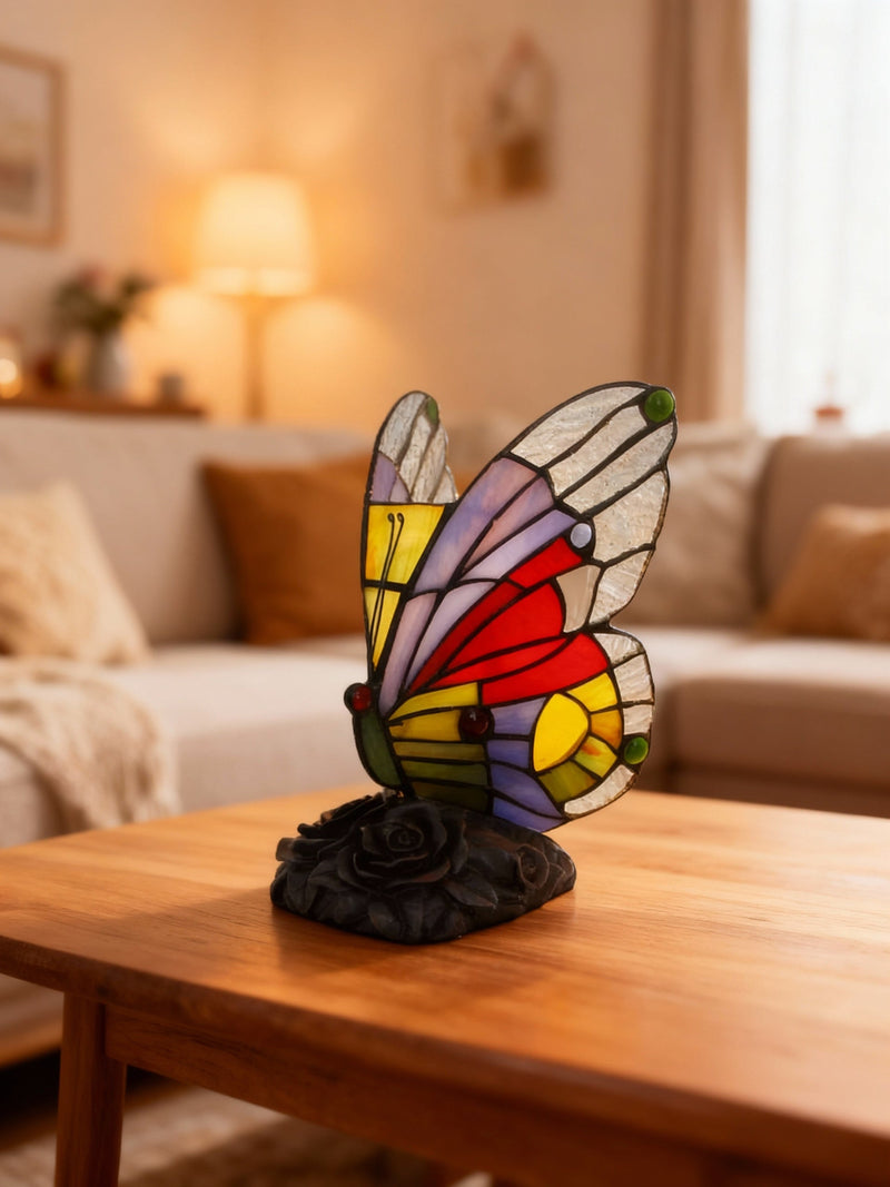 COLORFLY | Lampe de bureau colorée avec motif de papillon