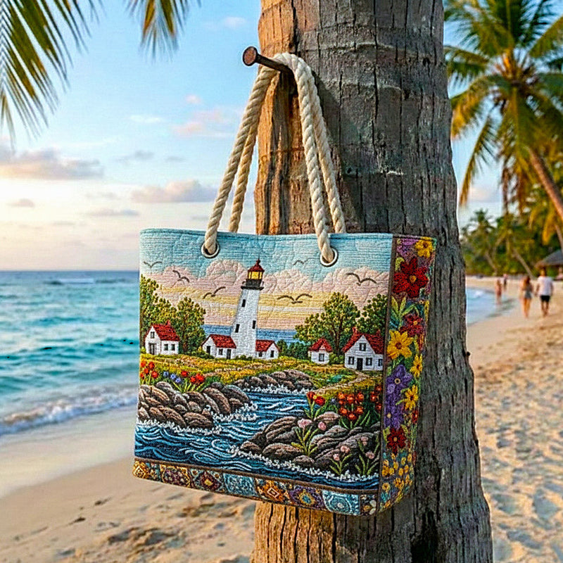 Sac de Plage Fait Main | Brillance du Phare