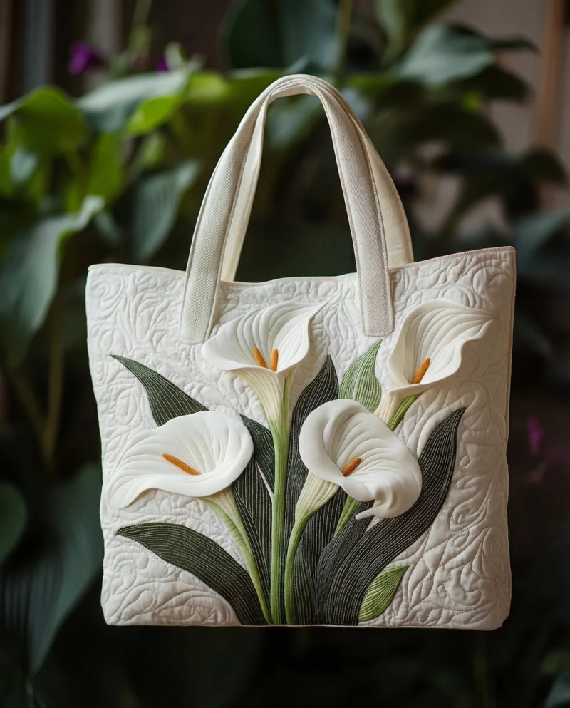 Sac à main artisanal matelassé "Concha Blanca"